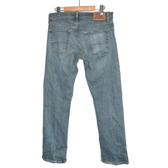 Levi's Signature Straight Fit Mens Jeans Blue Whiskered Denim Zipper Fly 32x32 - Picture 3 of 12